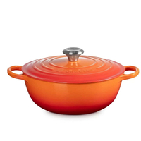 [COSCO代購4] 促銷到6月30號 D144461 Le Creuset 琺瑯鑄鐵媽咪鍋 含鋼頭鍋蓋 28公分 火焰橘