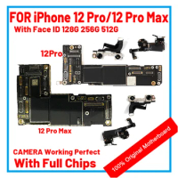 American /Chinese Version Motherboard For iPhone 12 Pro Max Mainboard With system 256g Logic Board Full Function Support Update