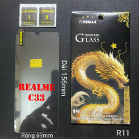 (R11)Miếng Dán Cường Lực Realme C33 Trong Suốt Chính Hãng
