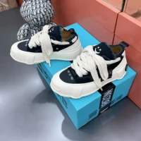 Xvessel smilence brand designer shoes low-top laughing platform canvas sneaker men's women's new lace-up casual board shoes