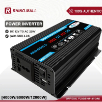 4000W/6000W/12000W Original Power Inverter Converter Solar Inverter Car Inverter DC 12V To AC 220V H