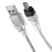 USB Male to Firewire IEEE 1394 4 Pin Male iLink Adapter Cord firewire 1394 Cable for SONY DCR-TRV75E DV camera cable