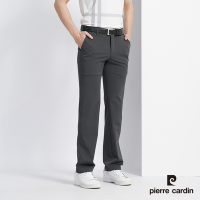 Pierre Cardin 皮爾卡登 男款 人造棉混紡彈性平口合身休閒長褲-深綠色 (5227872-48)