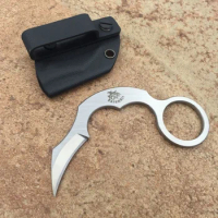 THEONE EDC Karambit Claw Knife Pocket D2 Fixed Blade Hunting Tactical Survival Camping Mini Multi-To