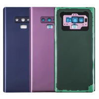 New For Samsung Galaxy Note 9 N960 N9600 N960F Battery Back Cover Rear Door Note9 3D Glass Panel Note9 Housing Case Camera Lens