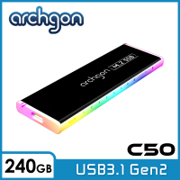 【archgon 亞齊慷】C503CW 240GB外接式固態硬碟 USB3.1 Gen2(C503CW 極簡風)