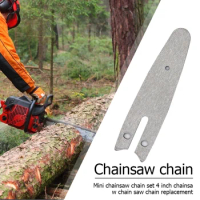 4/6inch Chainsaw Chains Sharp Chainsaw Guide Chains Parts Chainsaw Guide Plate Chainsaw Chain for Mini Pruning Saw Electric Saw