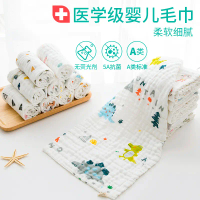 2025 Baby Gauze Towel Face Wash Pure Cotton Baby Drool Towel Ultra Soft Children Bath Newborn Small 
