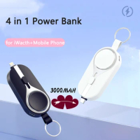 External Battery for iPhone Huawei Xiaomi Phones Powerbank Wireless Power Bank for Apple Watch 5 4 3 2 1 Mini Poverbank 3000mAh