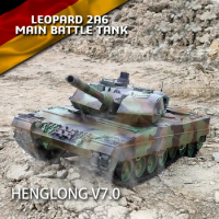 Henglong 3889-1 rc tanks, 1/16 2.4ghz Remote Control German Leopard 2A6 Heavy Tank Model RC Military Tank Toys for Boys Adults