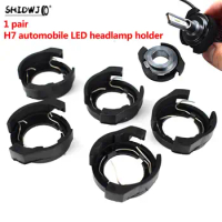 1Pair H7 Automobile Led Headlight Bulb Base Replacement Holder Adapter Retainer Cover Car Accessories