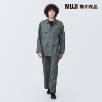 【MUJI 無印良品】男大麻混襯衫式外套(共3色)