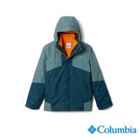 Columbia哥倫比亞 童-Bugaboo Omni-Tech防水鋁點保暖兩件式外套-孔雀藍 UWB10370PC/HF