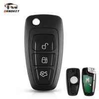 Dandkey 3 Button 434Mhz FSK Filp Folding Remote Control Car Key For Ford Mondeo Focus C-Max S-Max 2013 2014 With HU101 Blade