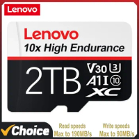 Lenovo 2TB Flash Memory Card 1TB Micro TF SD Card UHS-1 Video Card 512GB 256GB 128GB Mini SD Cards For Phone Camera Nintendo