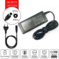 19V 3.15A/3.16A 60W Pengecas Penyesuai AC Laptop untuk Samsung ATIV Book 2 NP270E4E NP270E5E NP270E5