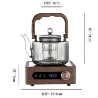 110V胡桃木電陶爐茶爐木頭電茶爐煮茶爐煮茶器歐規電陶爐煮茶爐器【北歐家居生活】