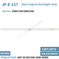 LED Backlight strip(2)for Samsung UE55NU7100 UE55NU7105 55NU7100 BN96-45913A 46033A STS550AU9 UE55NU7170 UE55NU7300 UE55NU7400