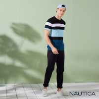 Nautica男裝 美式休閒彈性長褲-黑色
