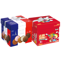 【盛香珍】法國酥禮盒450g/盒-咖啡+草莓(每口味3小盒入-2種版本可選)