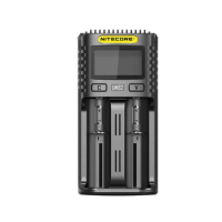 NITECORE UMS2 Intelligent USB Dual-slot Charger 3A Speedy Battery Charger OLED Screen display