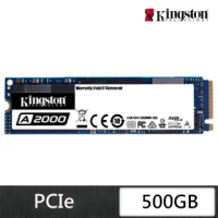 【Kingston 金士頓】A2000 500GB NVME PCIe Gen3 固態硬碟(★SA2000M8/500G)