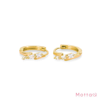 Motta Earring ต่างหูห่วงชุบทองคำขาว ต่างหูฝังเพชร คําแนะนําการขายที่ร้อนแรงในเดือนนี้