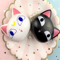 Star Moon Luna Cat Anime Moon Girls Cute Luna cat Contact Lens Case Box Cosplay A928
