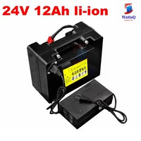 Rechargeable 24V 12Ah lithium battery pack for electric wheelchair motor folding electric wheelchair power wheelchair+2A charger