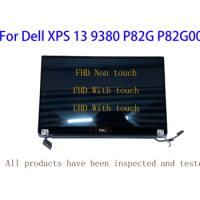 13.3Inch For Dell XPS 13 9380 P82G P82G002 FHD or UHD LCD Touch Screen Laptop Replacement Assembly