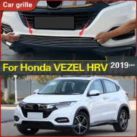 For HONDA HR-V HRV VEZEL 2019 Body Kit High-quality Stainless Steel Front Lower Grill Grille Cover Trims Refit Racing Grills