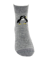 企鵝灰色紐西蘭羊毛襪(腳ㄚ子的羊毛衣*超厚襪)