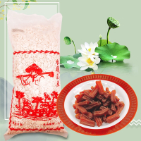 白河蓮藕茶粉x1包(600g/包)+素食五香蒟蒻條x1包 (300g/包)