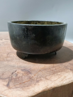 日本回流銅器古董明清古銅香爐青銅爐，傳世全品，江戶時期。皮殼