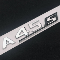 3D ABS Car Sticker Rear Trunk Badge Letters A35 A45 A45S Logo TURBO 4MATIC Emblem For A 45 35 AMG