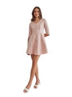 มินิเดรสผู้หญิง รุ่น Chole Dress สีเบจ