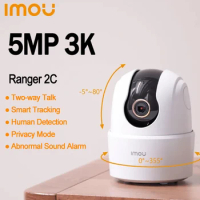 IMOU Ranger 2C 5MP Wifi Camera Two-way Talk Surveillance Security Human Detection Smart Tracking Night Vision Pan&amp;Tilt Camera