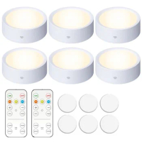 Remote Control Cabinet Light Dimmable Battery Kitchen Bedroom Cabinet Wine Cabinet Atmosphere Press Sign in Display Night Light