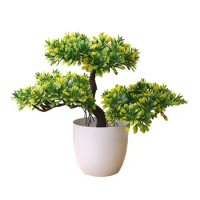 Artificial Plant Tree Bonsai Fake Potted Ornament Simulation Flower Home Hotel Garden Decoration Party Supplies