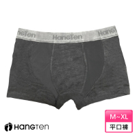 Hang Ten 高彈力抗菌透氣平口褲_麻灰_HT-C12017(四角褲 / 男內褲)