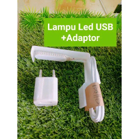 ( Combo Hemat 2 ) Lampu hias aquarium LED USB Model L+Kabel+Adaptor