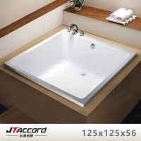 【JTAccord 台灣吉田】T404-1-125 嵌入式壓克力浴缸(125cm空缸)