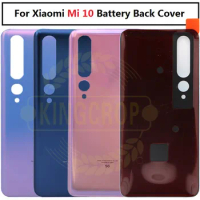 for Xiaomi Mi 10 Battery Back Cover Rear Housing Door for Mi 10 Glass Back Cover Replacement Repair Parts For mi10 battery door