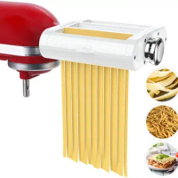 Pasta Maker Attachment 3 in 1 Set For KitchenAid Stand Mixers With Pasta Sheet Roller Spaghetti Fettuccine Cutter