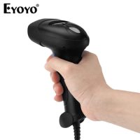 Eyoyo USB Wired 1D 2D Handheld Barcode Scanner QR Image Automatic Scanning PDF417 Data Matrix Codes CCD Reader Tablet PC Phones