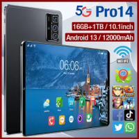 New Android Pro 14 10.1 Inch 16G+1TB Global Tablette 5G Dual SIM Card Or WIFI Tablet PC Google Play Tablets Gps Tab