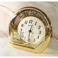 Jam Meja Seiko QXN232 Rotating Pendulum Desk Clock Original Jam Meja