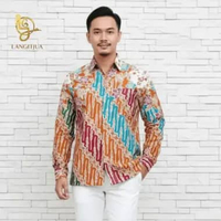 Kemeja Batik Cap Premium 01 | Outfit Kerja Batik Pria & Kondangan Batik Pria Lengan Panjang Lengan P