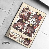 Hutao Anime Genshin Impact Cases For Samsung Galaxy Tab S9Lite 8.7 2021Case SM-T220/T225 Tri-fold stand Cover Galaxy Tab S6 lite