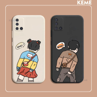 [Viền vuông][Bảo vệ camera] Ốp lưng dùng cho Samsung A31 hình boy và girl cute